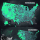Illustration for article titled Maps Show Where And When UFO Sightings Occur, From 1925 To 2014